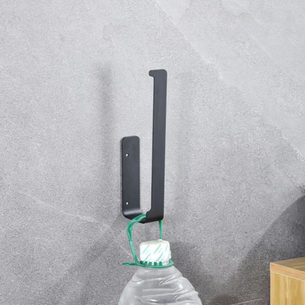 

Hardware Set Golden Finish Towel Holder Self Adhesive Black Finish Bathroom Rack No Drill Punching Design Towel Rail Kitchen Use