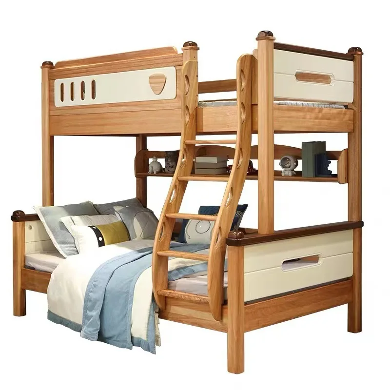 

All solid wood children's bed bunk bed high and low bed red sandalwood bunk up and down with the same width boys and girls