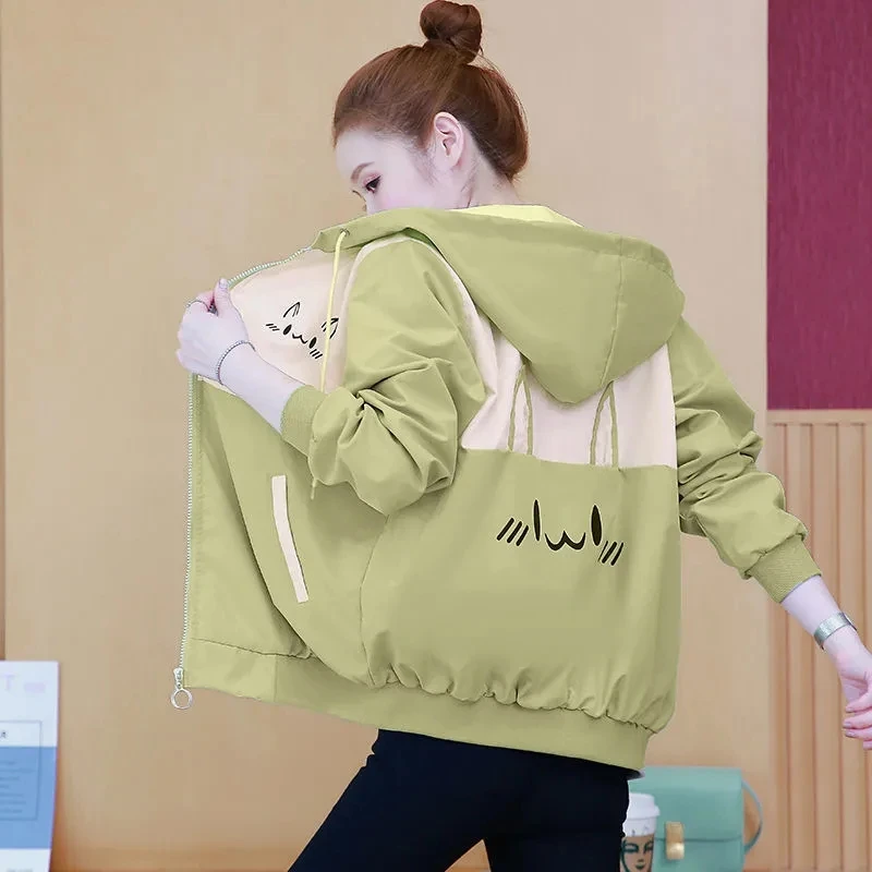 Small Fresh College Wind Ladies Short Coat 2026 Spring Autumn New Female Korean Version Loose Jacket Baseball Uniform Overcoat