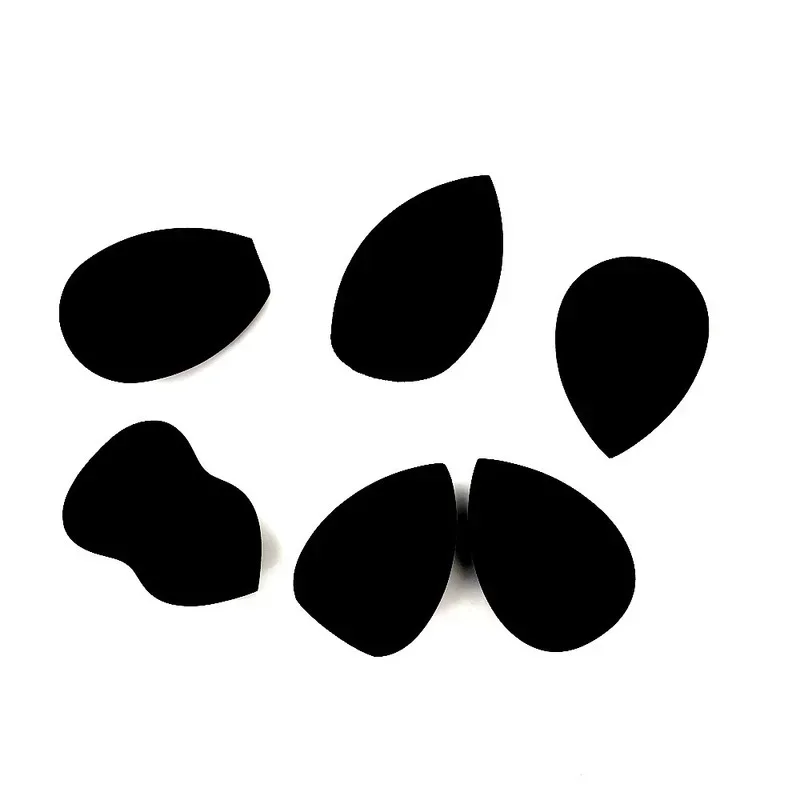 Esponja de maquiagem para cosméticos, base, pó, almofada - 1 peça de ferramenta de beleza feminina, acessórios de maquiagem, ovo de beleza preto