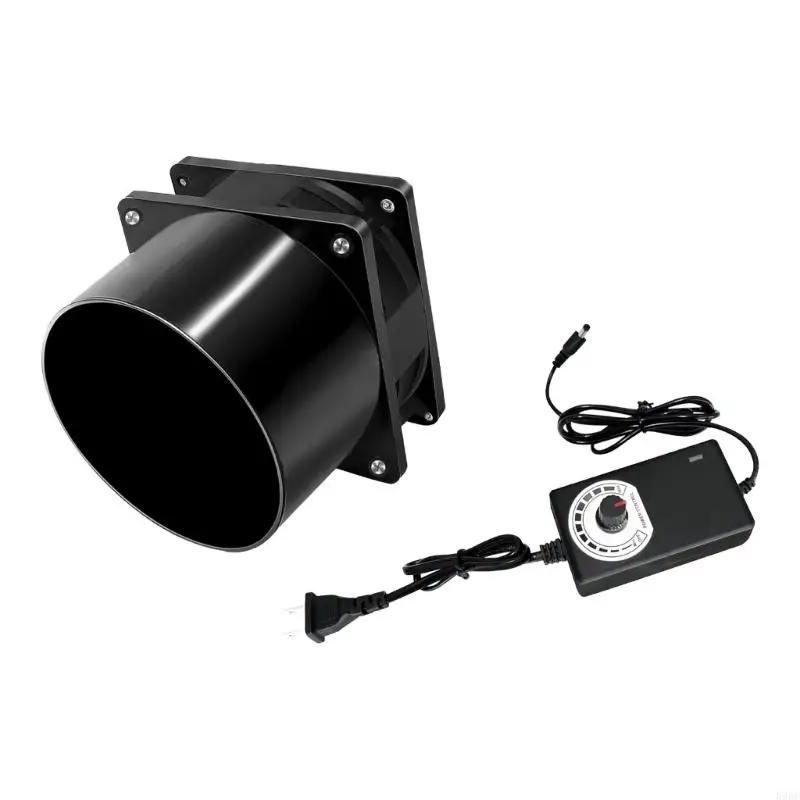 DC12V Exhaust Fan With Speed Control For 3D Printer Engraver Welding Fume Extraction 75mm 100mm 125mm 150mm Option 896C view 2