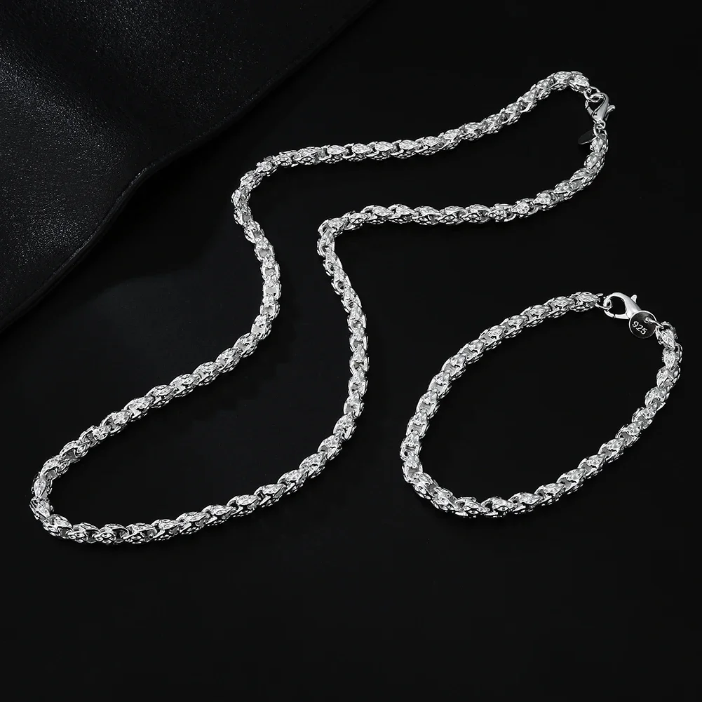 

Модные украшения из серебра 925 пробы: браслеты и ожерелья с геометрическим дизайном для женщин, дизайнерские ювелирные наборы для вечеринок и свадеб, трендовые подарки.