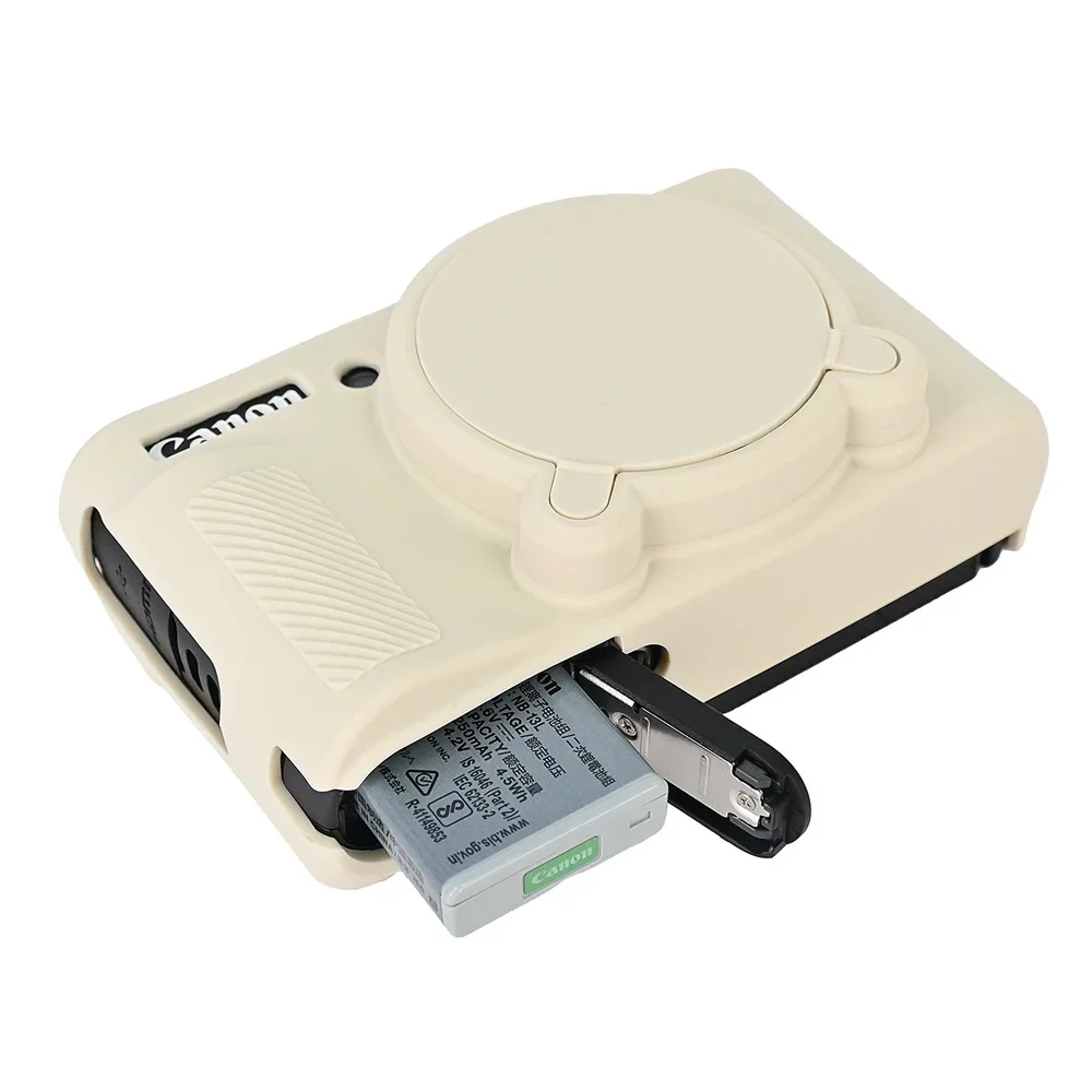 Miękkie silikonowe etui na aparat SX740 skóra torba na aparat do Canon PowerShot SX730 SX740 SX740HS gumowa osłona futerał na aparat skóra