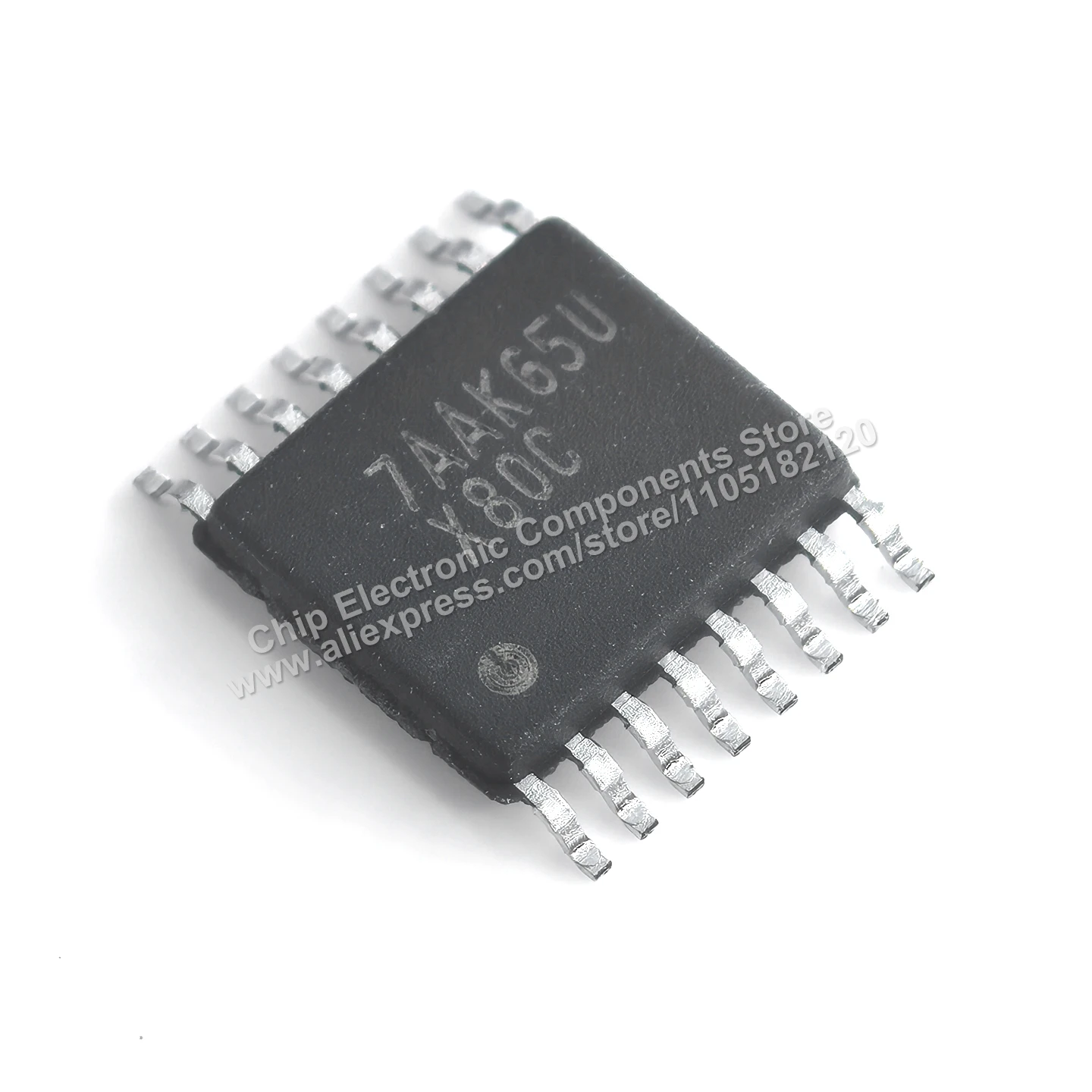 Original IC DAC108S085CIMTX/NOPB, marking X80C, 10-bit micropower octal digital-to-analog converter in TSSOP-16 package