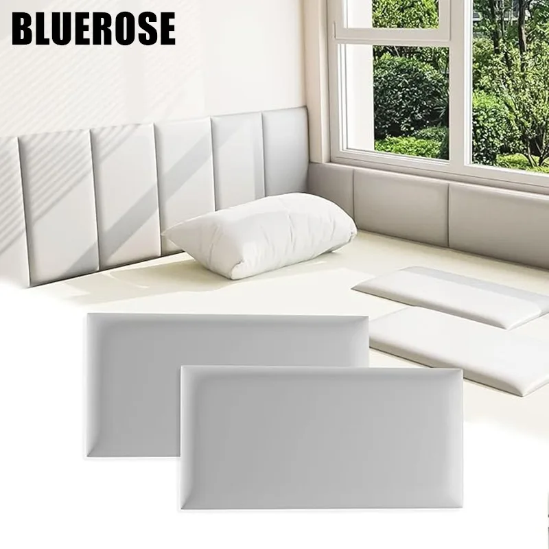 3D Peel and Stick Headboard for Twin Full and Queen Soundproof Wall Panels Anti-Collision Wall Padding for Bedroom Living Room