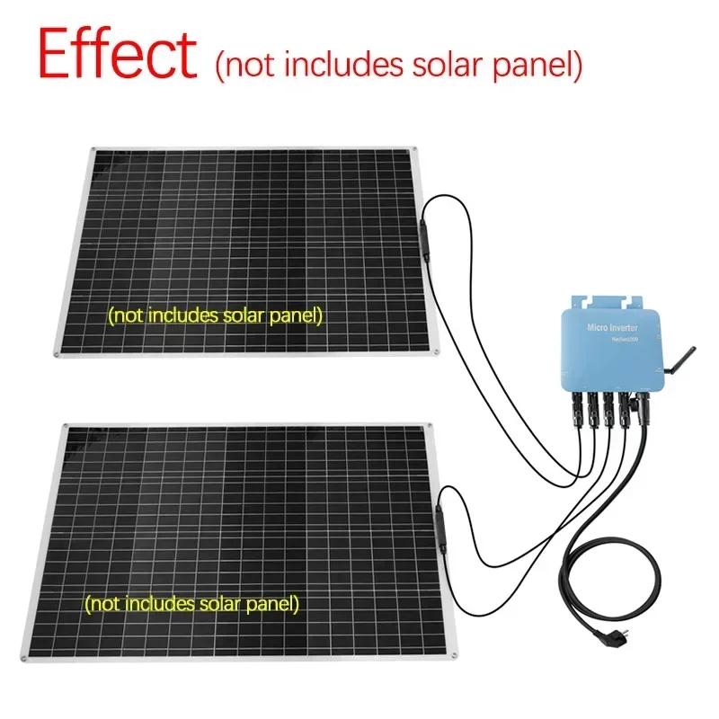 Imagem -04 - Micro Painel Solar Inteligente Inversor Conectado à Grade Pura Onda Senoidal Mppt Home Inverter Wifi Conexão de Rede Ip65 à Prova d Água