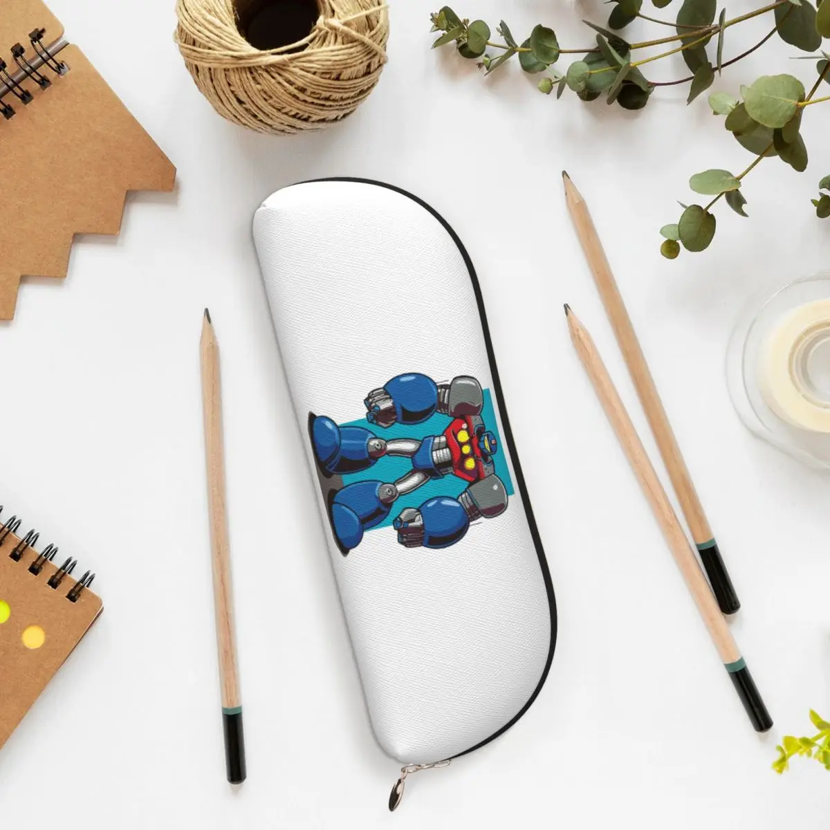 عادية Tetsujin 28 روبوت مقلمة الحقيبة قلم رصاص تخزين لوازم مكتبية سعة كبيرة صندوق القلم حقيبة أقلام رصاص لمدرسة الأطفال