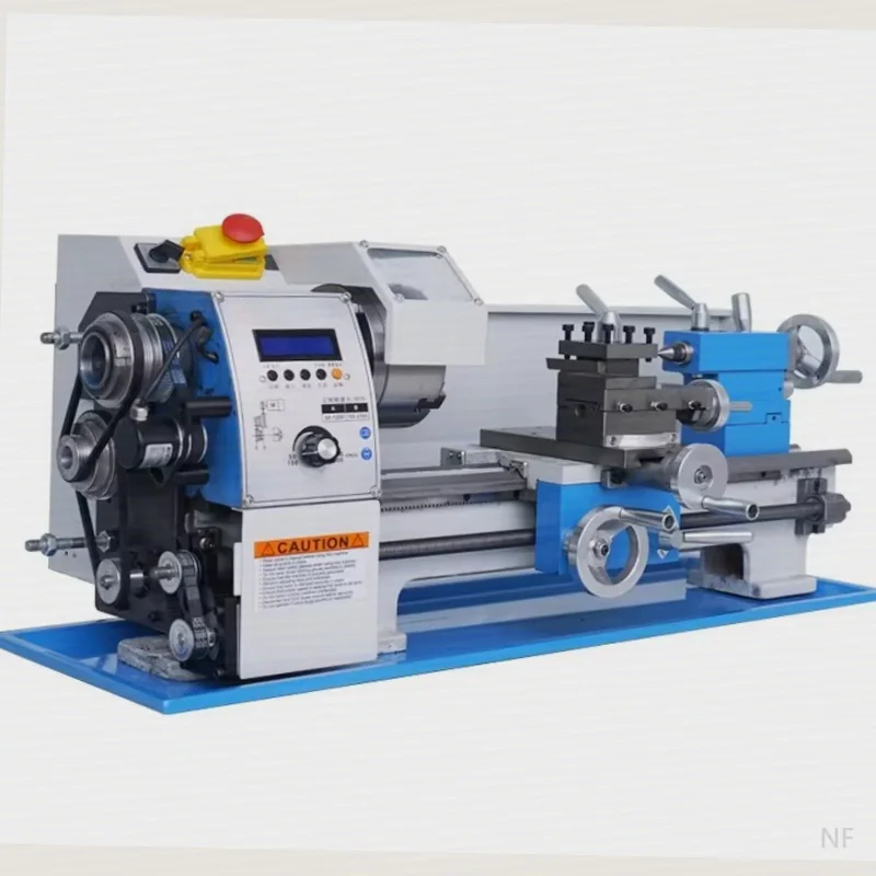 NF  Multi-function micro electronically controlled intelligent lathe Metal woodworking small machine tool 220V household lathe