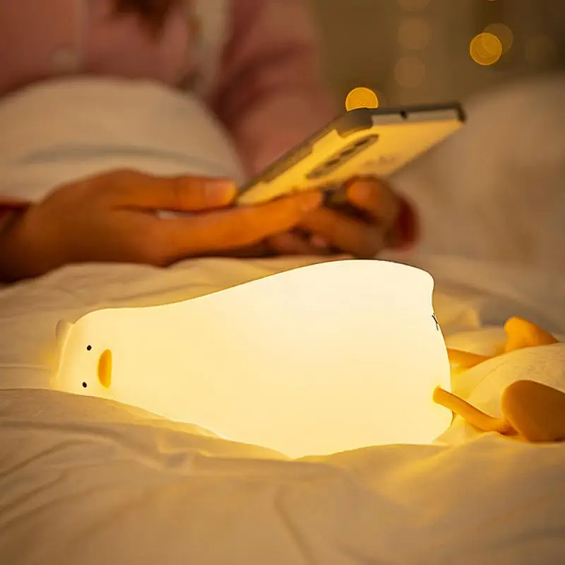 Led Atmosphere Light 260g Low Power Consumption Duck-shaped Long Endurance Healthy Safe Lamp Led Night Lamp Abs Durable Boxed