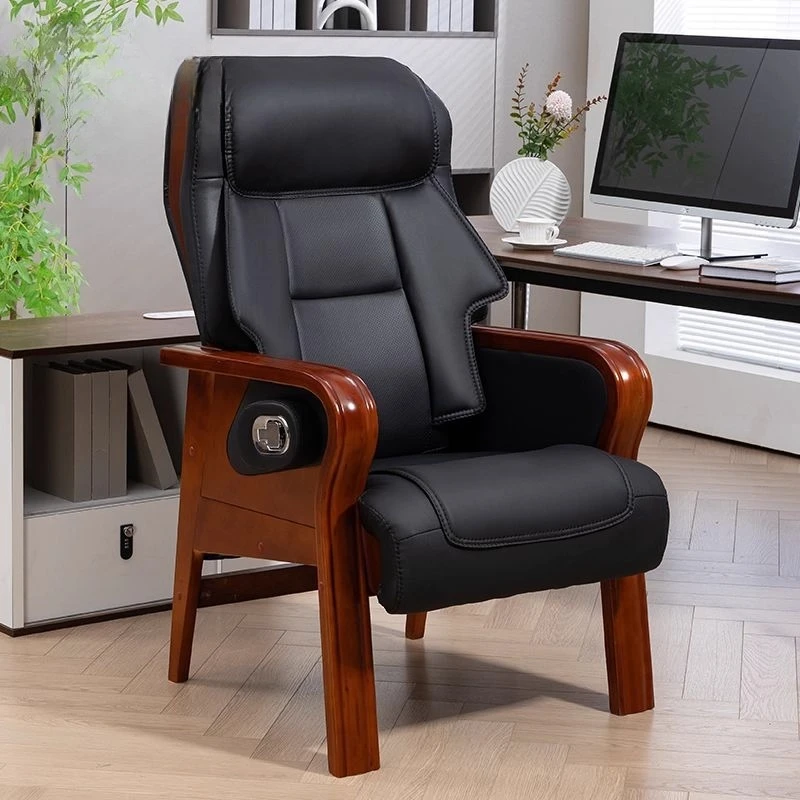 Leather, boss chair, four feet, cowhide, massage, reclining, business, office