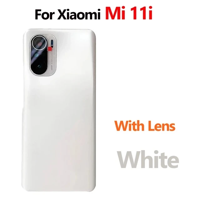 For Xiaomi Mi 11i Mi 11X Pro Battery Back Cover 3D Glass Panel Rear Door Mi11i Housing Case Adhesive With Camera Lens