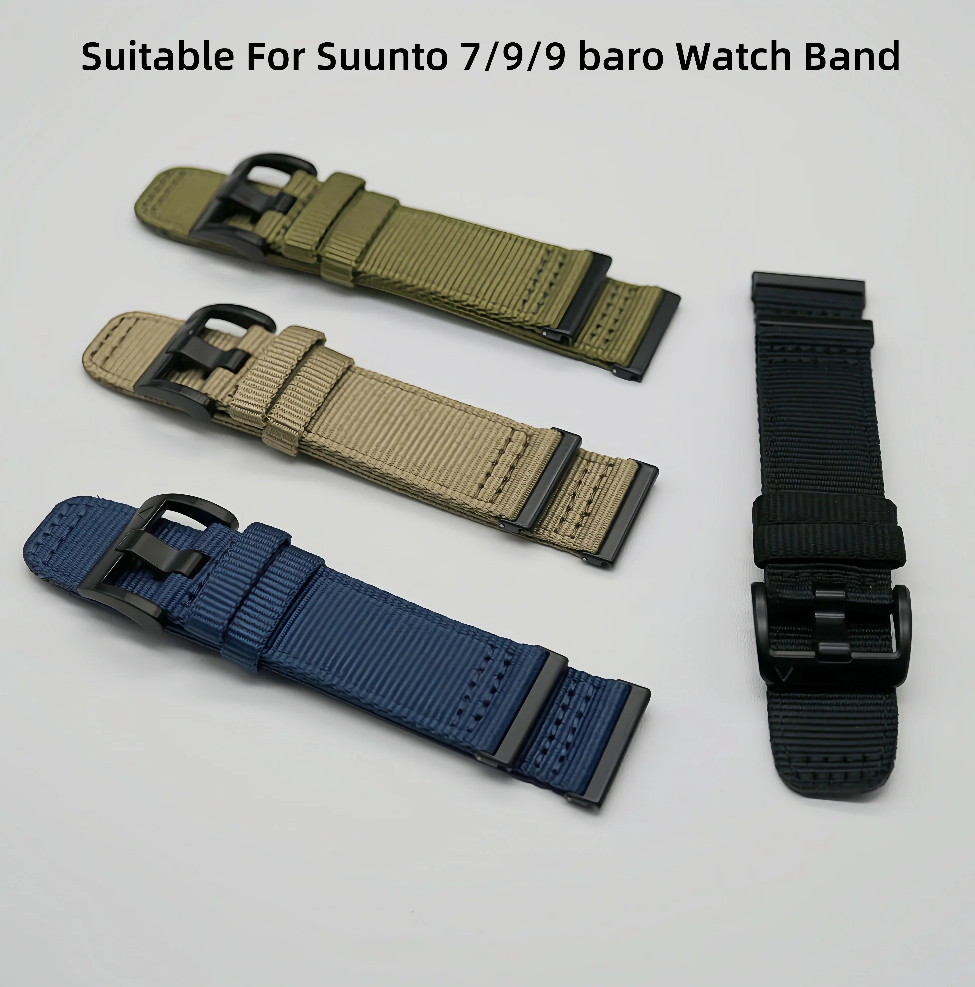 

Нейлоновый ремешок диаметром 24 мм подходит для Suunto 7/9/9 baro/Spartan Sports, с мягкой посадкой и легкой регулировкой.