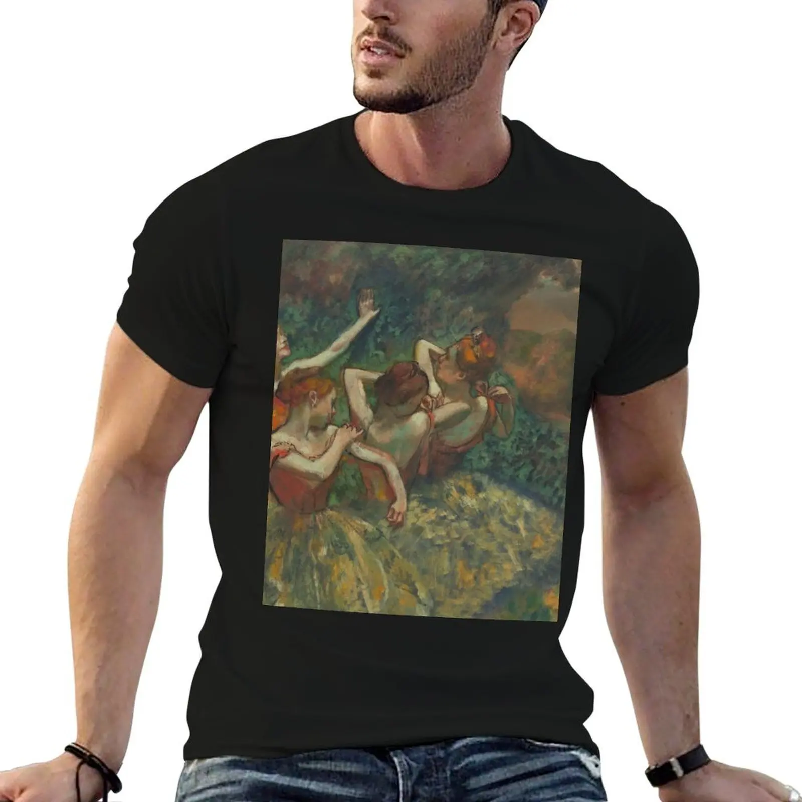 

Edgar Degas, Four Dancers, 1899 Painting T-Shirt man t shirt designer anime tshirt T-Shirt