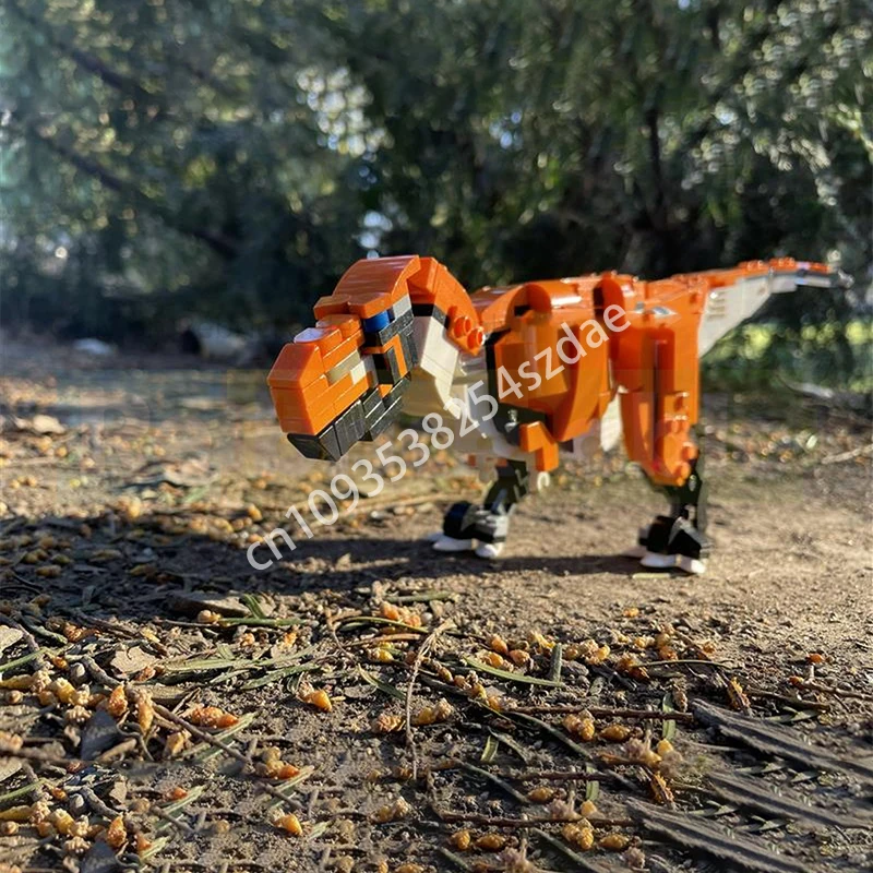 

345 шт. MOC тираннозавр рекс 1:32 строительные блоки детские рождественские игрушки подарок практические способности образовательные конструкции