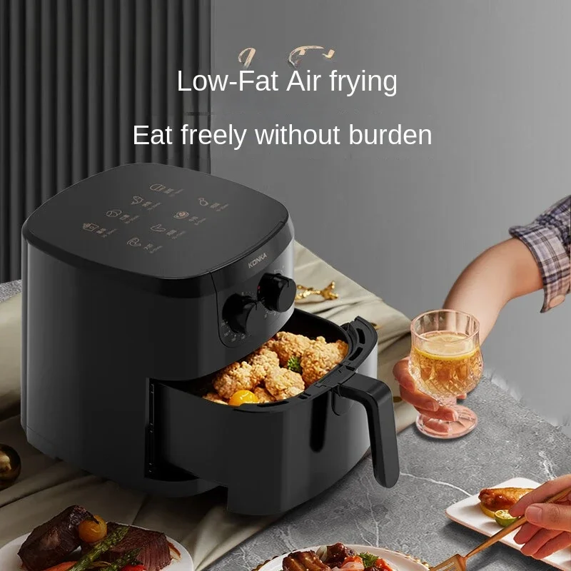 KONKA Air Fryer 5L Household Oil-free Electric Fryer Low Fat Low Oil Wear-resistant Non Sticky and Easy To Clean KKZG-5012-W