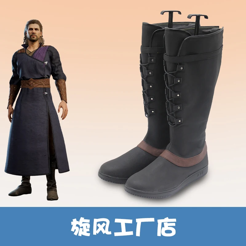 Baldur Game Gate 3 Gale Dekarios Cosplay Shoes Boots Halloween Party Accessories Custom Made
