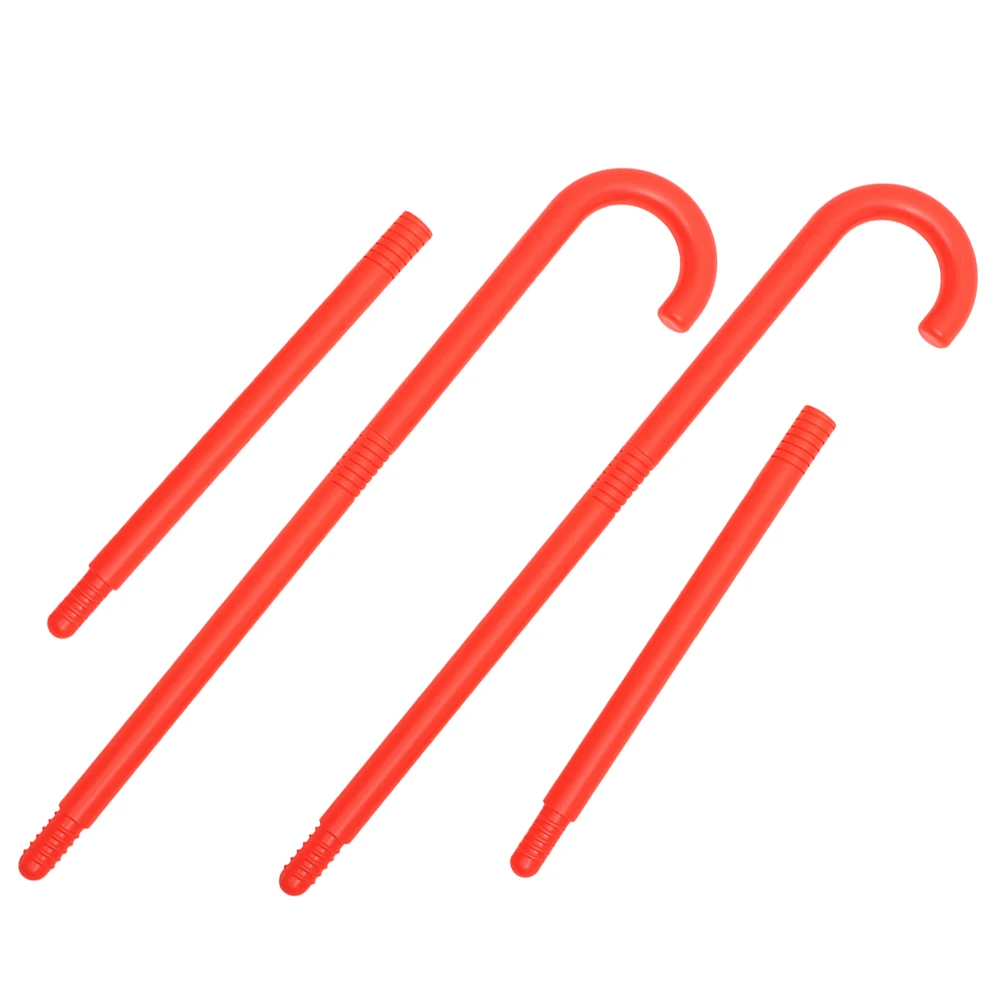 

2pcs Cane Toys Spell Stick Halloween Cosplay Props Decor Walking Stick Reusable Plastic Party Crutch Ornament