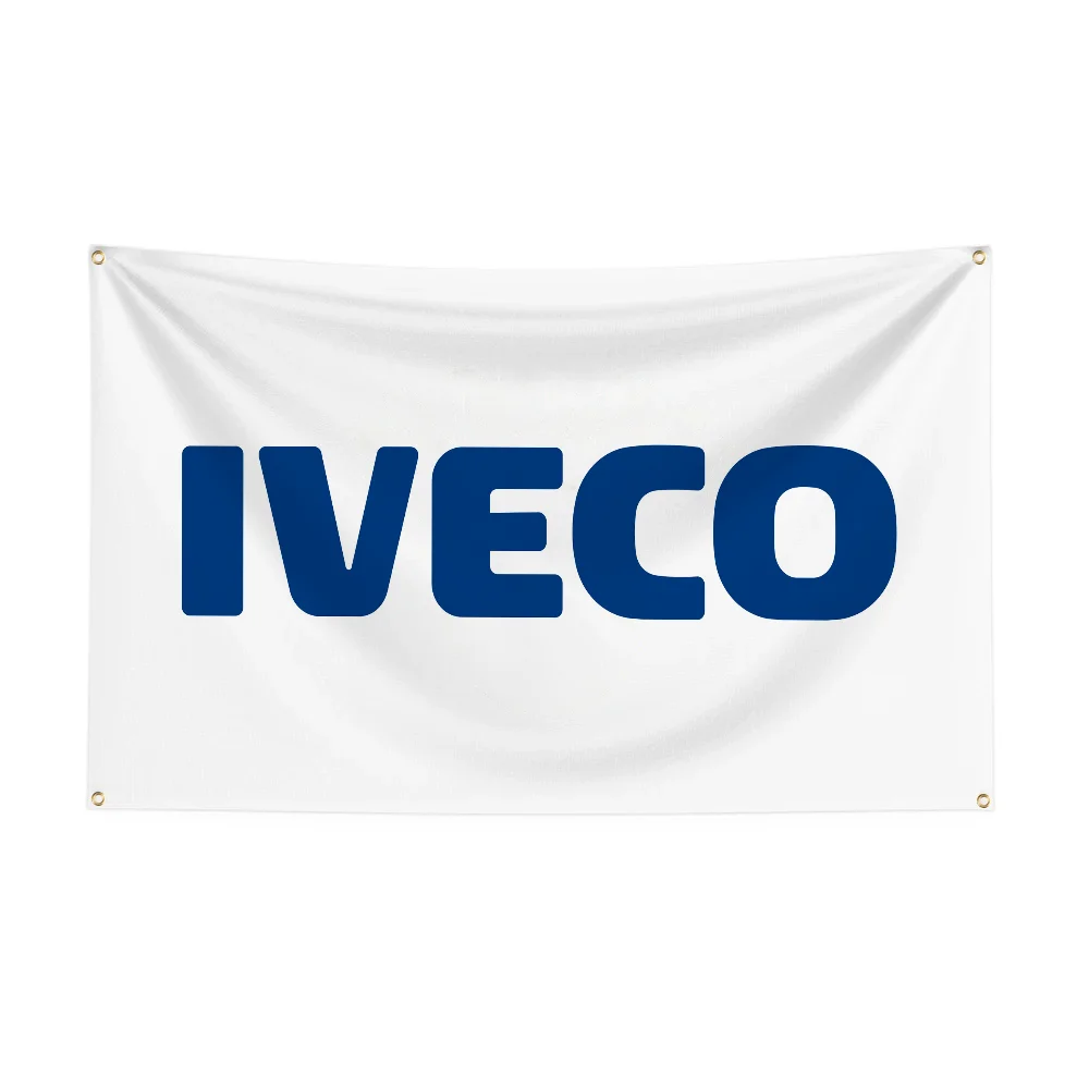 90x150cm IVECO Flag Polyester Printed Home Or Bedroom Decoration Banner Tapestry with Four Brass Grommets