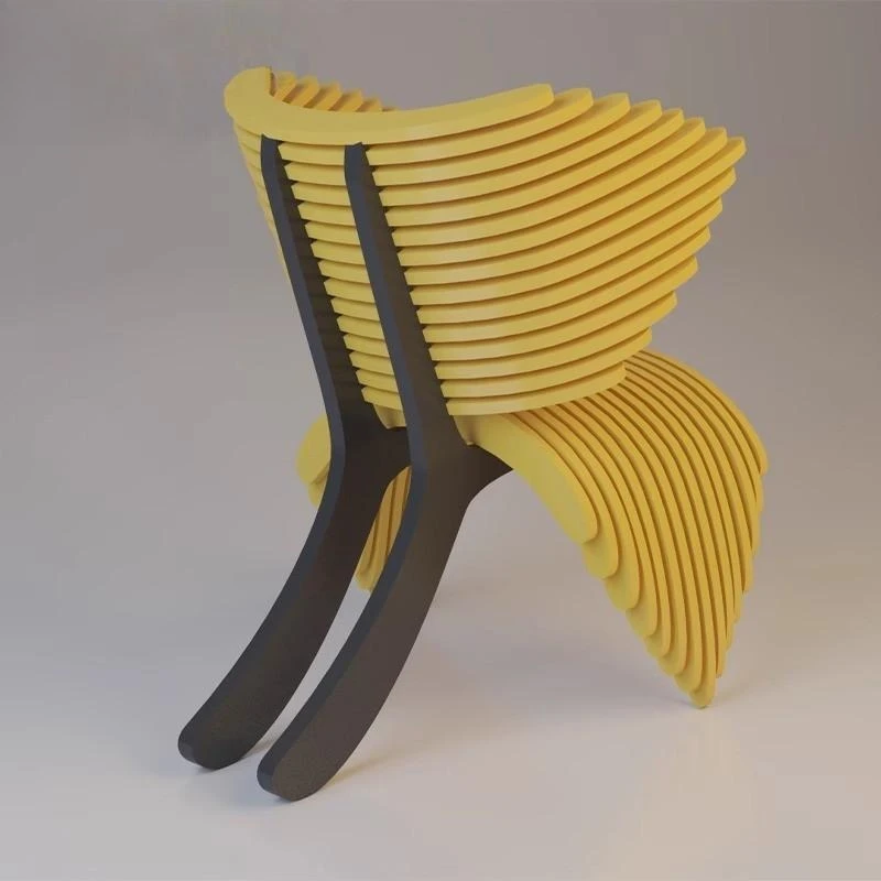 Creative slice seat public special-shaped Meichen leisure chair decorative bench manufacturer