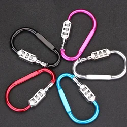 3-Digit Combination Code Padlock Luggage Zipper Bag Backpack Helmet Basket Lock Mountaineering Buckle Outdoor Firm Durable Lock