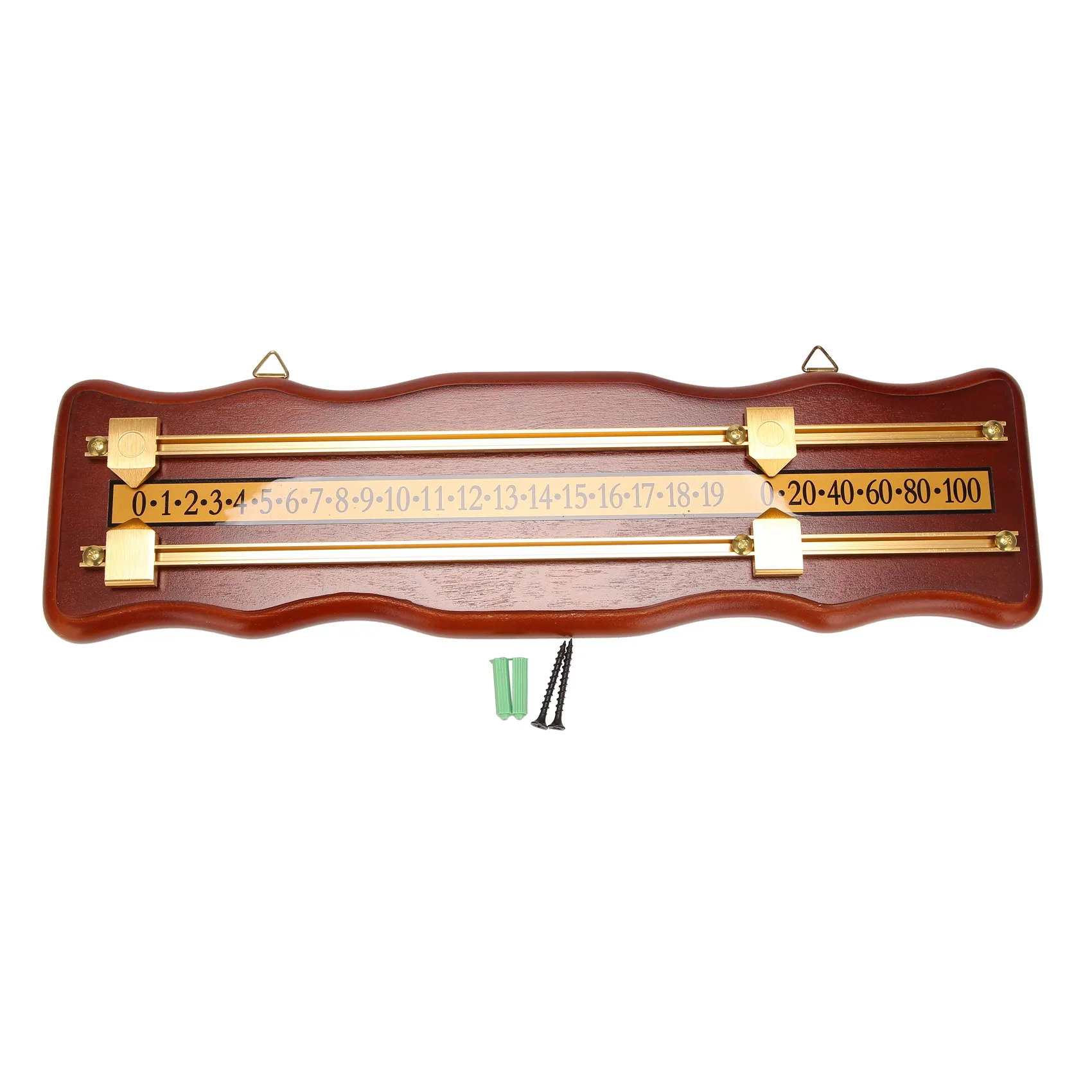 Billiards Scoreboard Wall Mounted Scoreboard Snooker Scoreboard International Stained Wood Score Board Wine Red