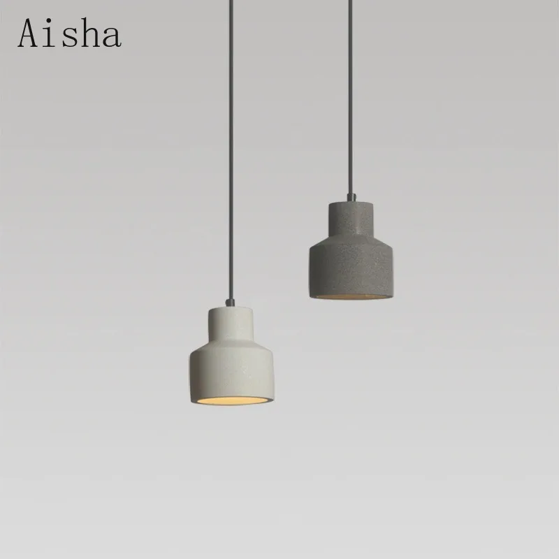 

Creative Cement Industrialnt Pendant Lamp for Home Living Room Bedroom Hanging Light Coffee Table Lighting Fixtures