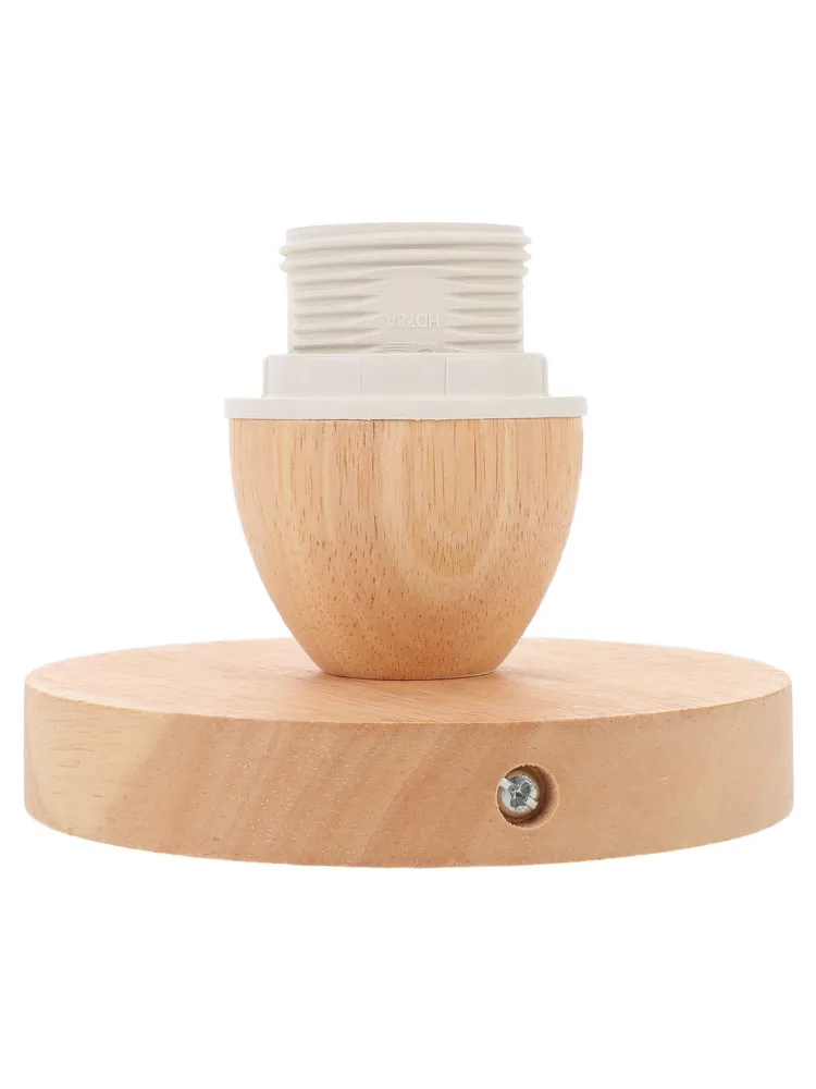 1 ensemble de douille de lampe de plafond en bois E27 à vis, support de lampe vintage, remplacement pour cuisine, garage, couloir