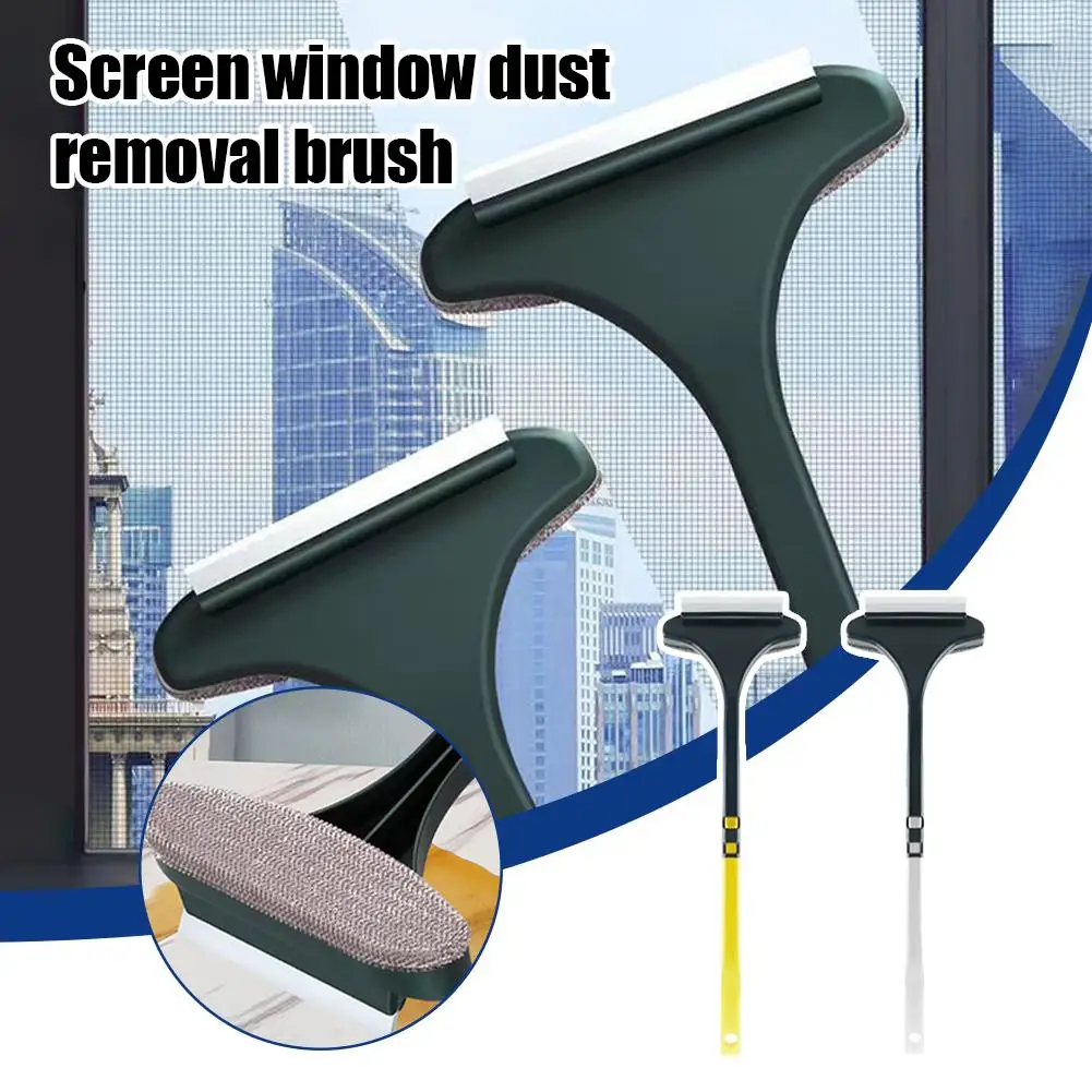 2 In 1 Screen Window Dust Removal Brush Multifunctional Anti-mosquito Dust Brush Cleaning Dual-use Window Household Tool Cl T9W6