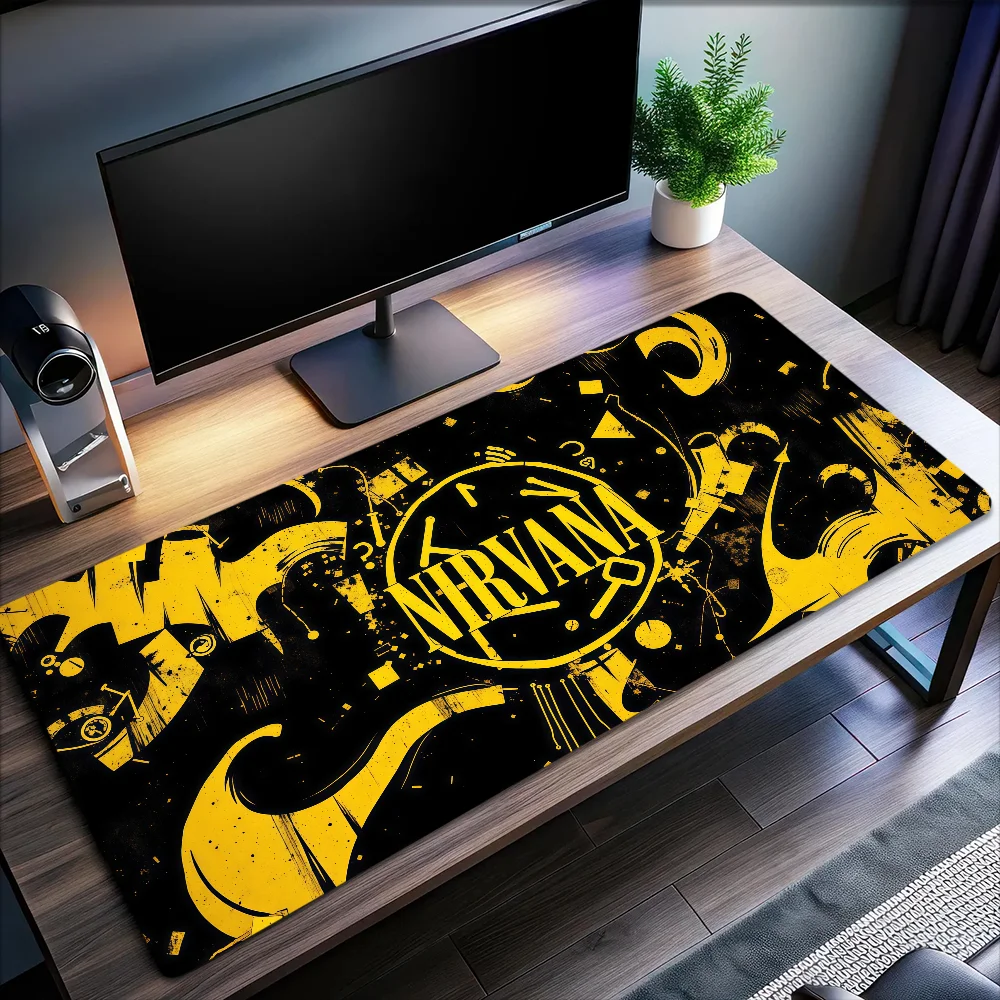 Mouse Singer N-Nirvana Pad Non-slip Lockedge Office Rock Student Gaming Thickened Large Band Writing Cushion MousePad