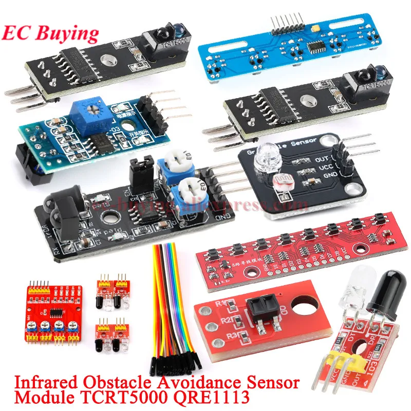 10Pcs/1pc TCRT5000 IR Infrared Reflectance Sensor Obstacle Avoidance Module Tracing Sensor Tracking Module QRE1113 sensor