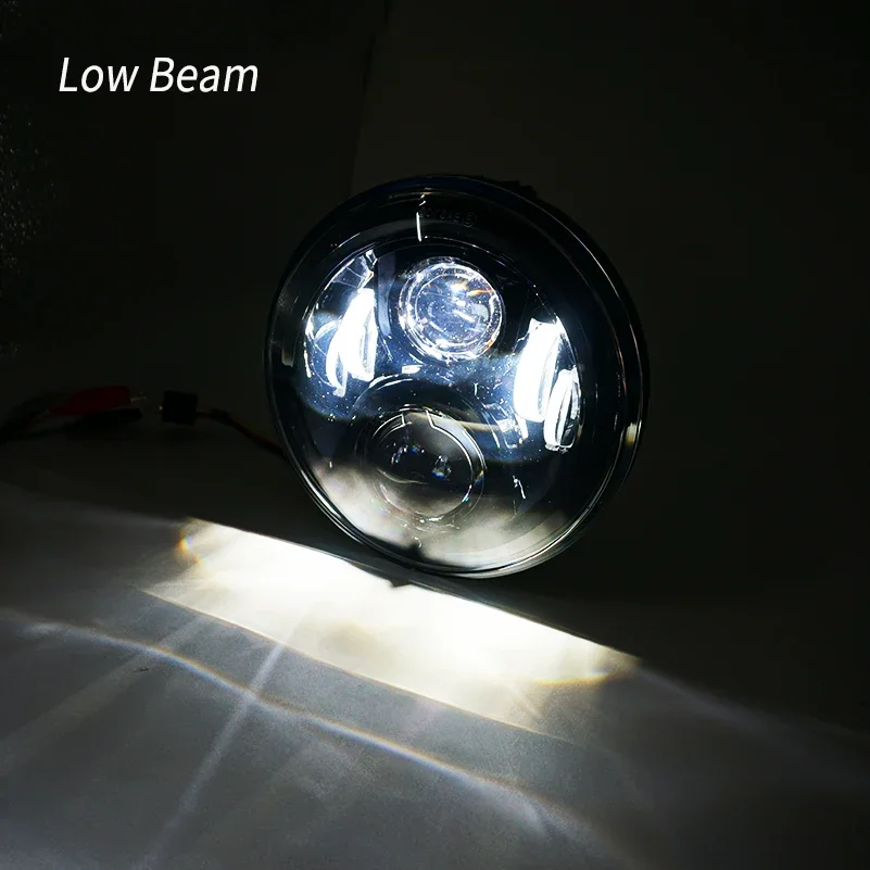 60W 1pcs  7 inch headlamp for  Honda CB400 CB500 CB1300 Hornet 250  Front headlamp for honda 7inch led light motorcycle.