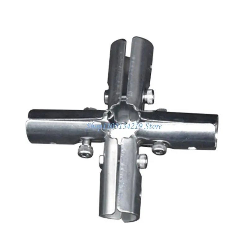 N5KC Carbon Steel T Pipe Connectors Tees Clamps For Home And Shop Use Easy to Install