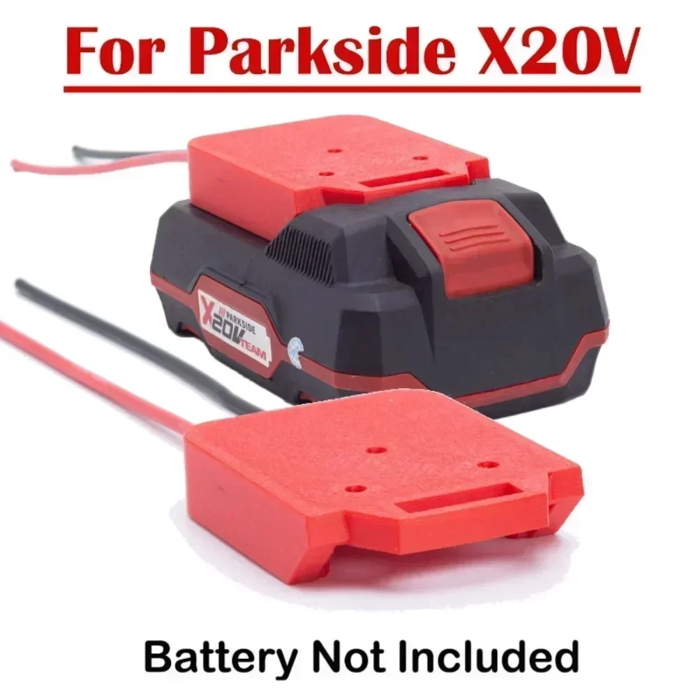 Batteries Converter Adapter For Lidl Parkside X20V Lithium Power Connector To Dock Power 2 Wirings Output DIY Plate 14WA