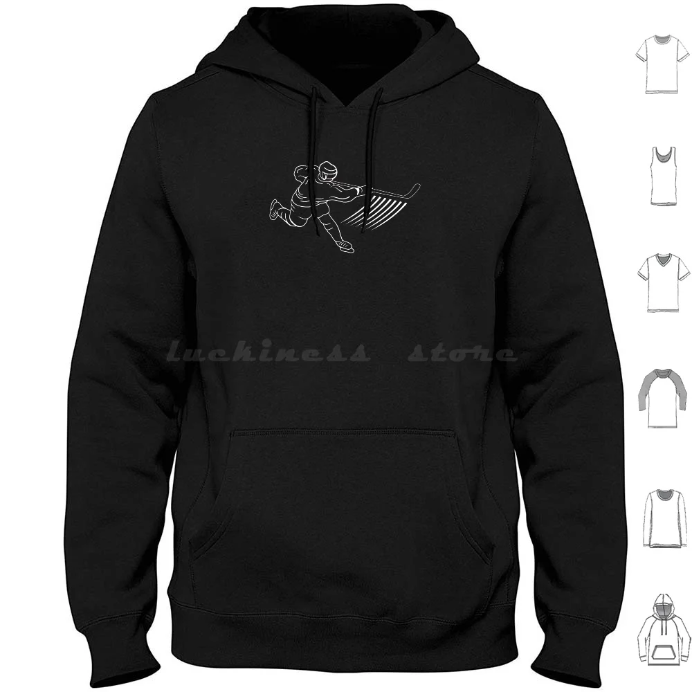 Ice Hockey Skater Skier Ski Skiing Ski Holiday Gift Hoodie cotton Long Sleeve Ski Ice Skating Ice Hockey Skiing Skier