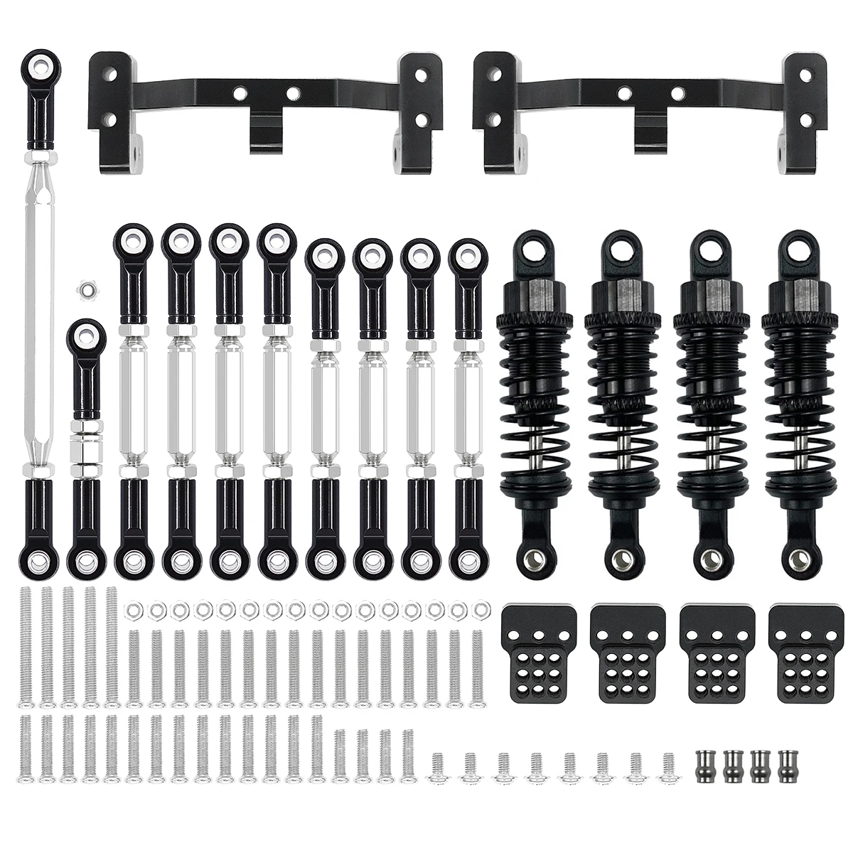 Metall Chassis Link Rod Zugstange Halterung Stoßdämpfer Sets für mn d90 mn99s RC Auto Upgrades Teile Zubehör
