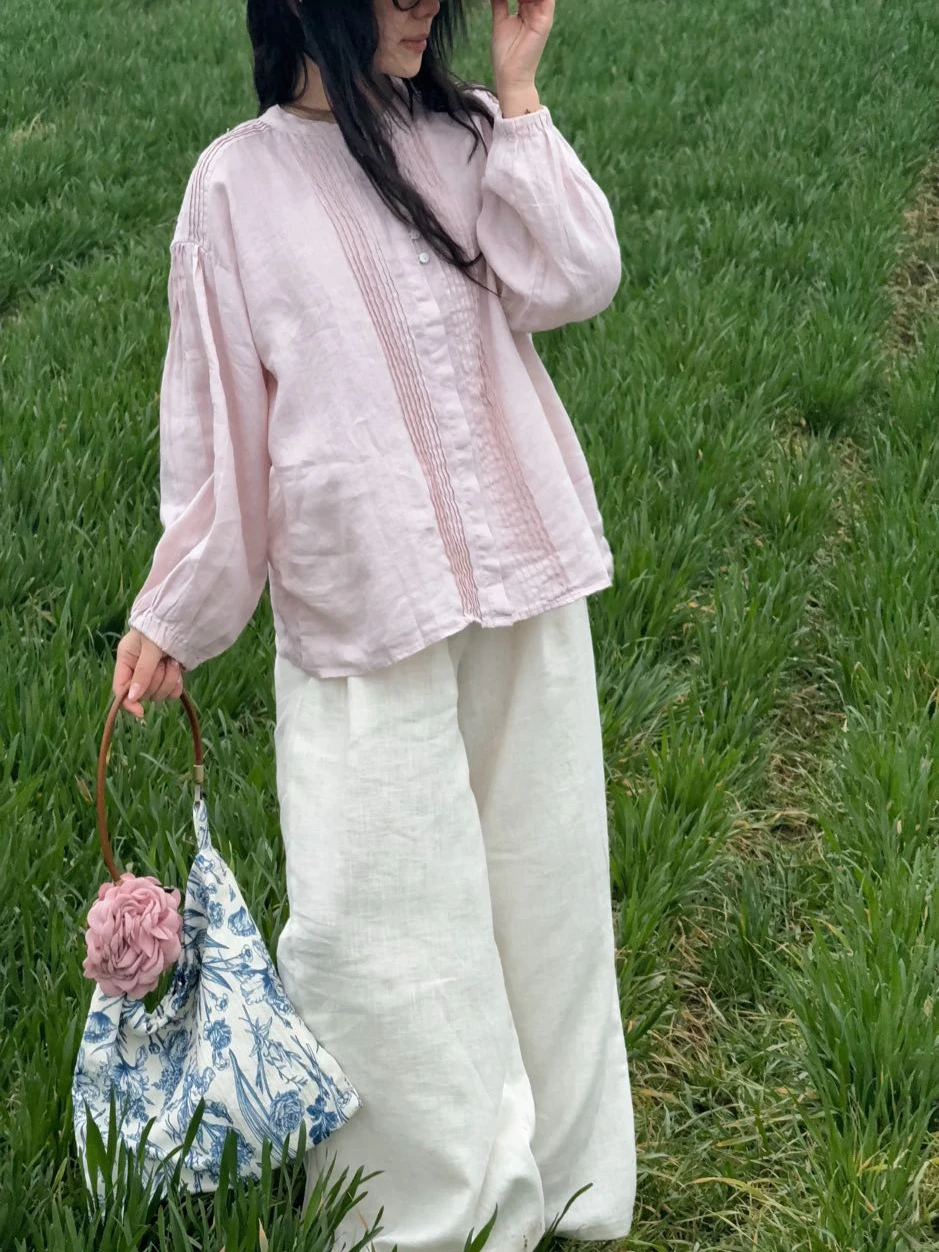 

Сумка Muan из льна, круглая, с аккордеонным складыванием, милый ретро-дизайн, незаменимая вещь для поездок, очень очаровательная, в японском стиле