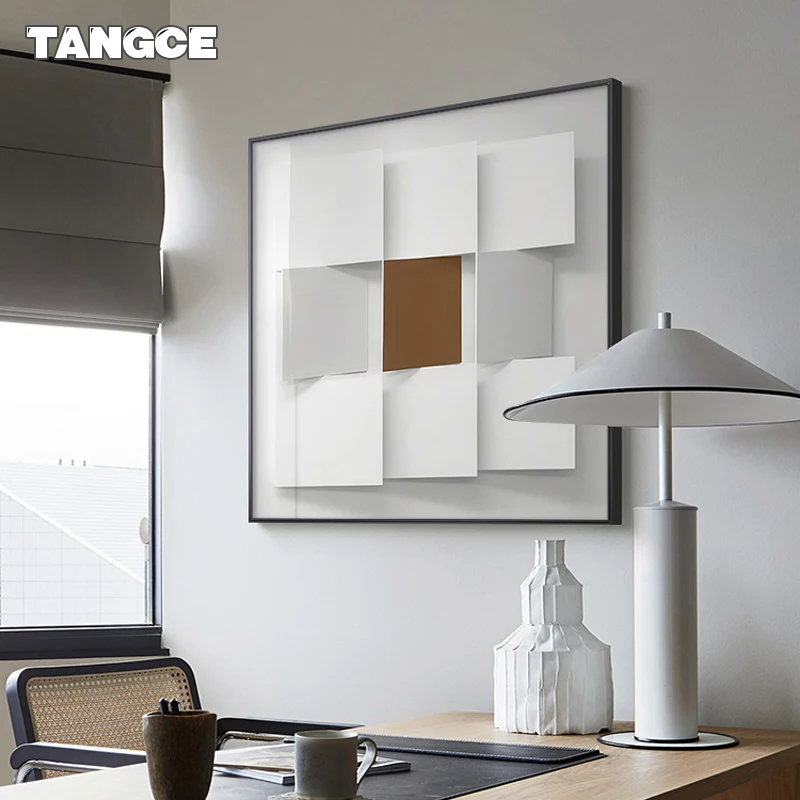 Modern 3D Effect Feel Canvas Print Painting Nordic Poster and Print Abstract Wall Art Picture for Living Room Fashion Home Decor