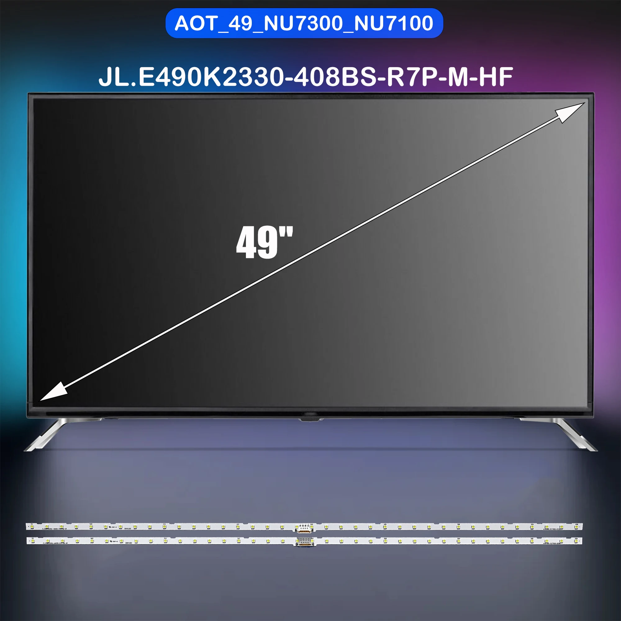 

Лента светодиодной подсветки для UE49NU7450S UE49NU7450U UE49NU7452U UE49NU7455U UE49NU7502U UE49NU7505U UE49NU7640S UE49NU7642U