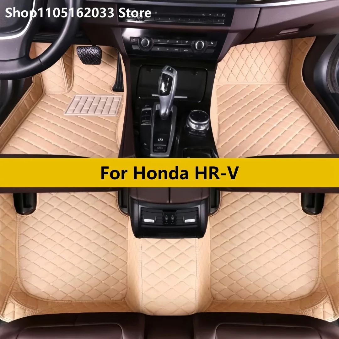 

Custom Car Floor Mats For Honda HR-V Vezel RU 2023 2024 2025 2026 2027 Auto Inteior Accessories Leather Carpet Pads Vehicle Foot