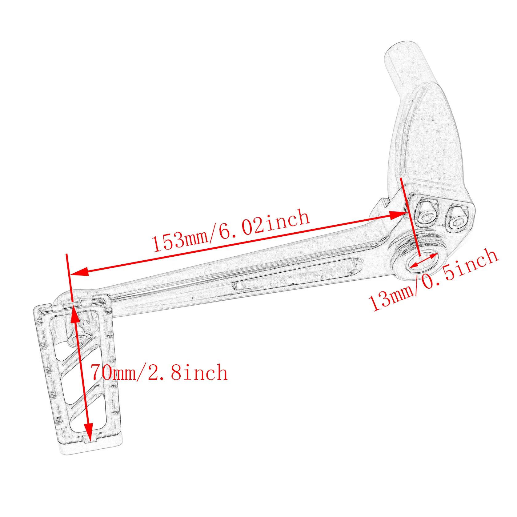 Motorfiets Mid Control Rempedaal Pushrod Koppeling Arm Link Peg Pedaal Voor Harley Softail Standaard Low Rider Street Bob 2018-Up