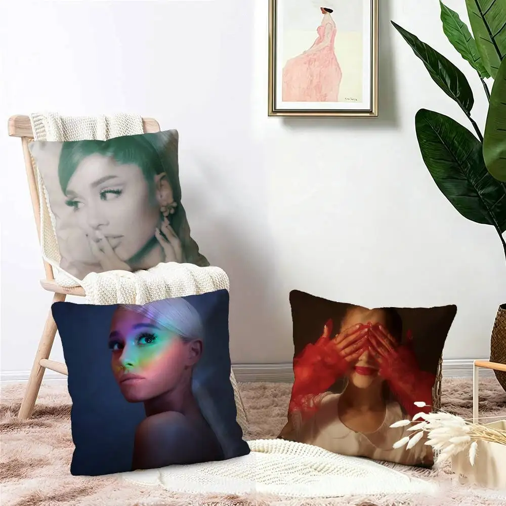 Pop Singer Ariana Grande Pillow Gift Home Office Decoration Bedroom Sofa Car Cushion Cover case 45x45