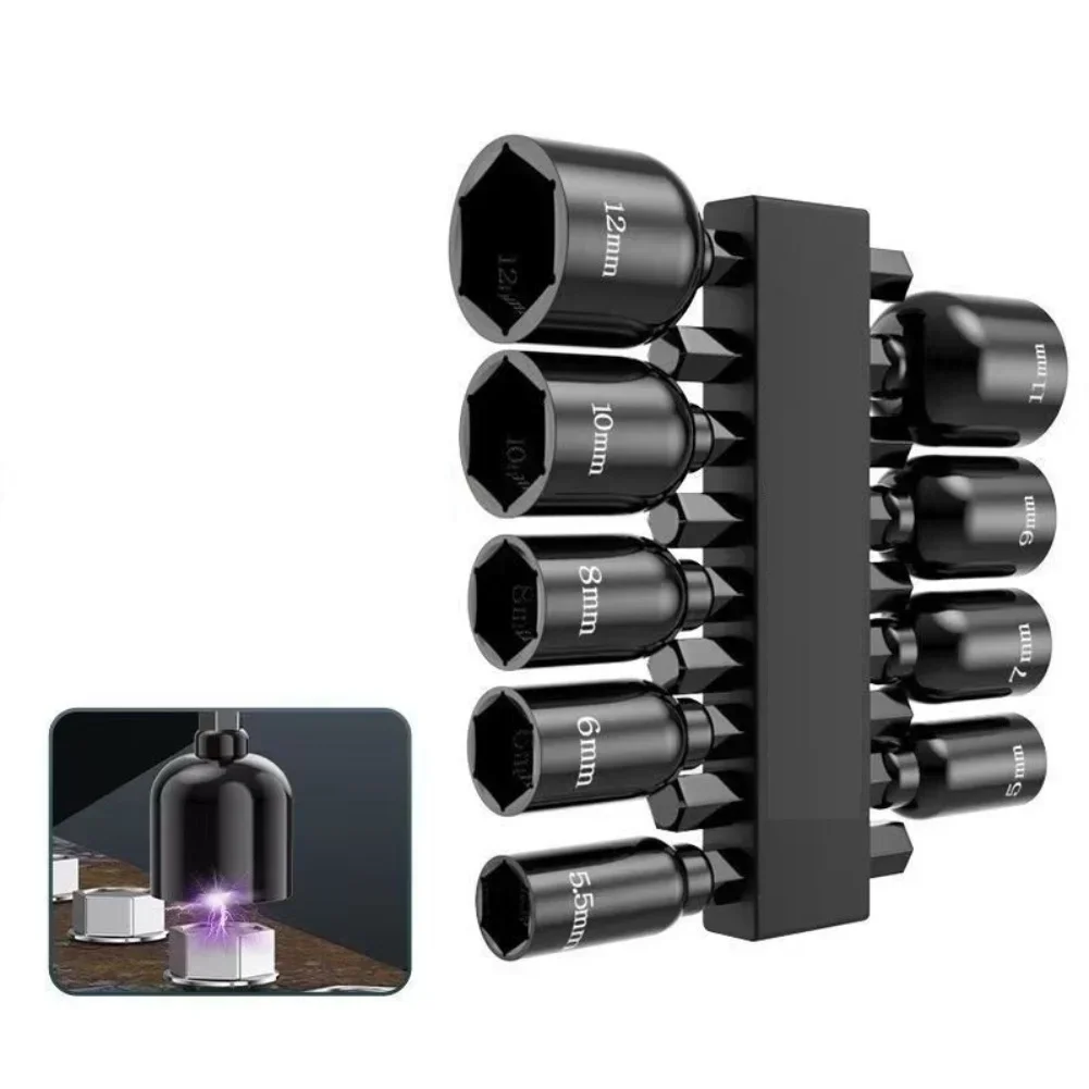 

Магнитный наконечник для гайковерта, совместимый с электродрелями и аккумуляторными шуруповертами, идеально вставляется в патрон, набор магнитных насадок для гайковерта