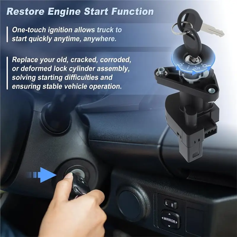 Reliable-For Chevy Malibu 2004-2012 Ignition Lock Cylinder Switch With Key 15142952 For Pontiac G6 2005-2010 Saturn Aura