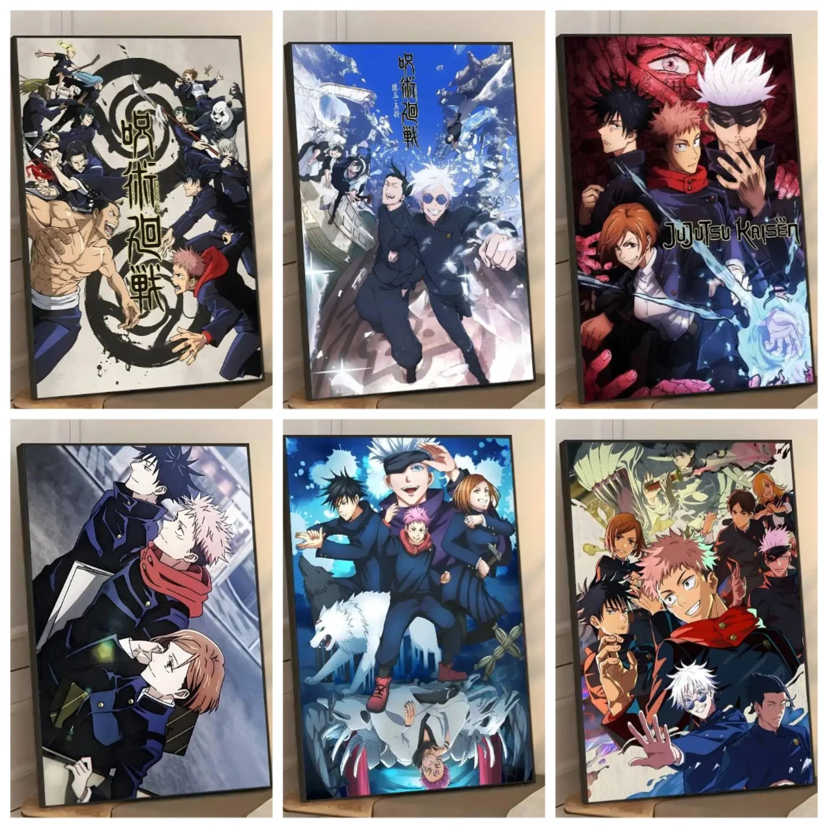 

Пазл для взрослых 500/1000 деталей, аниме-пазл J-Jujutsu K-Kaisen, бумажный пазл, декоративная картина, упражнение для развития мышления