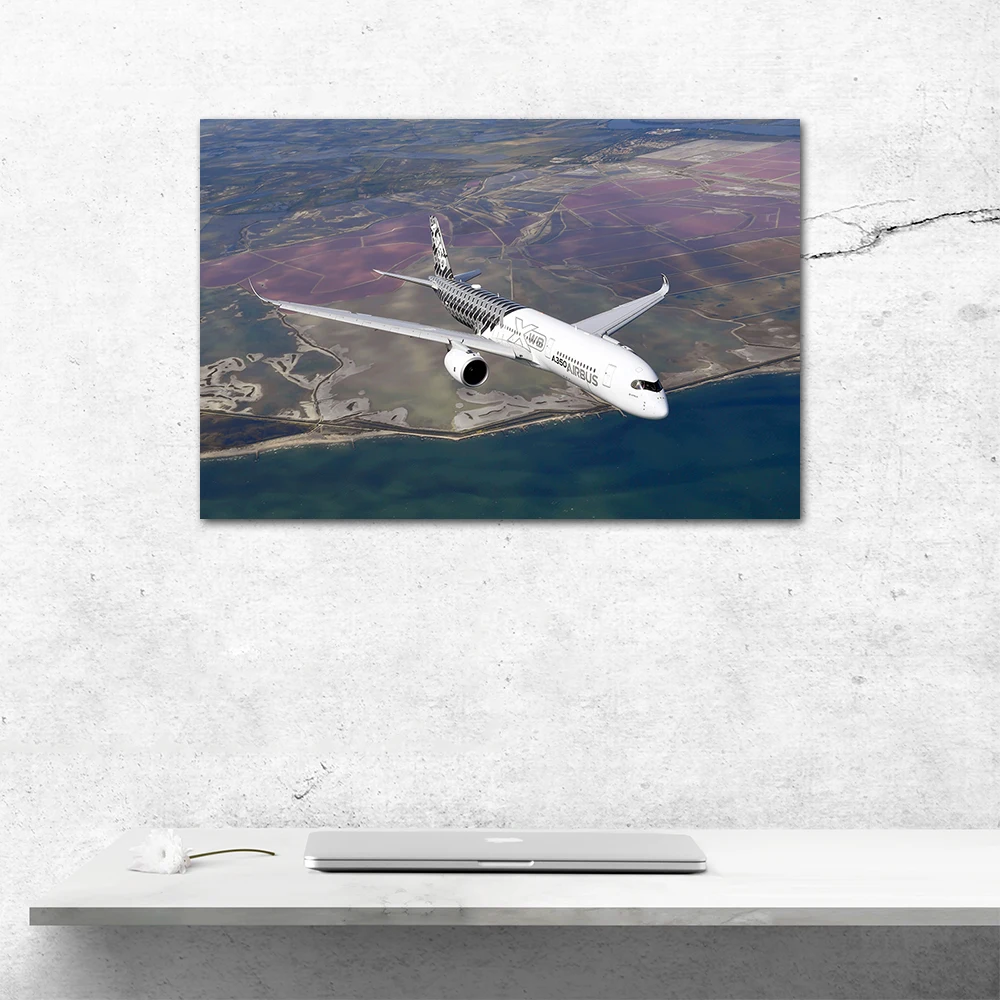 Airliner Airbus A350 Posters Airplane Canvas Painting Wall Art Prints Modern Living Room Home Decor Aeroplane Picture Decoration