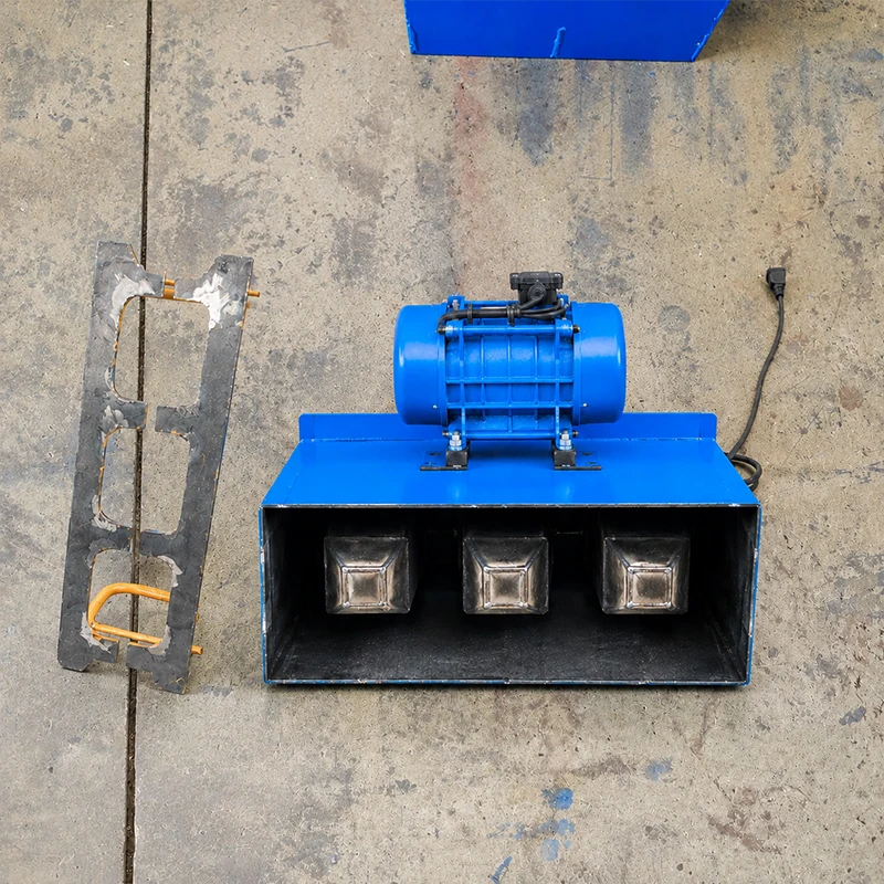 Small Concrete Hollow Block Making Machine Electric Manual Press Cement Brick Mold Portable Vibrating Motor Mould Home Use
