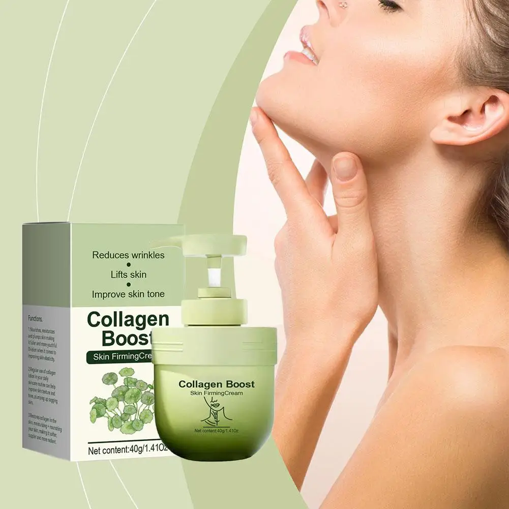 40g Collagen Body Moisturizer Whitening Color Body Cream Oil Natural Soothing White Body Q8P1