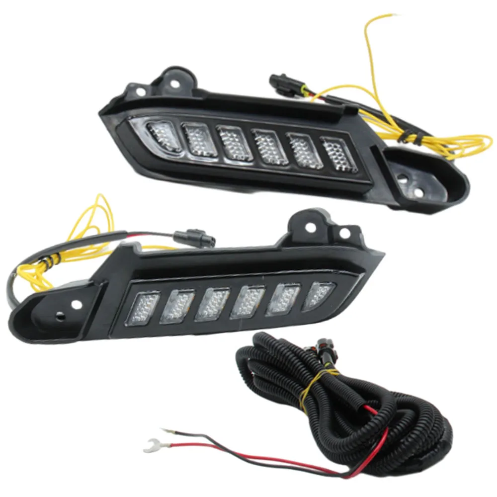 

Подходит для Toyota Tacoma 2016-2020: Водонепроницаемые светодиодные дневные ходовые огни из ABS-пластика для повышенной безопасности