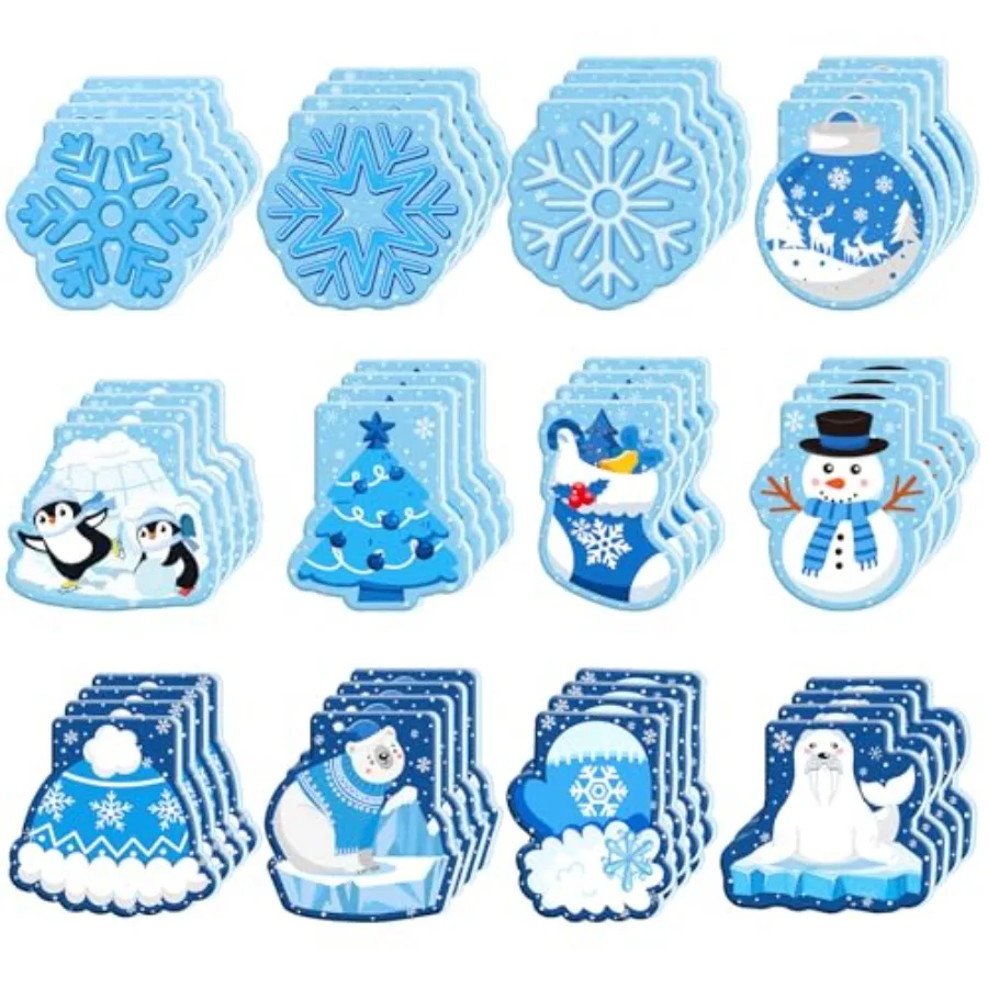 Pcs Winter Party Favors Winter Wonderland Notepads Christmas Mini Notebook Holiday Xmas Notepads Pocket Journals for Winter Chr