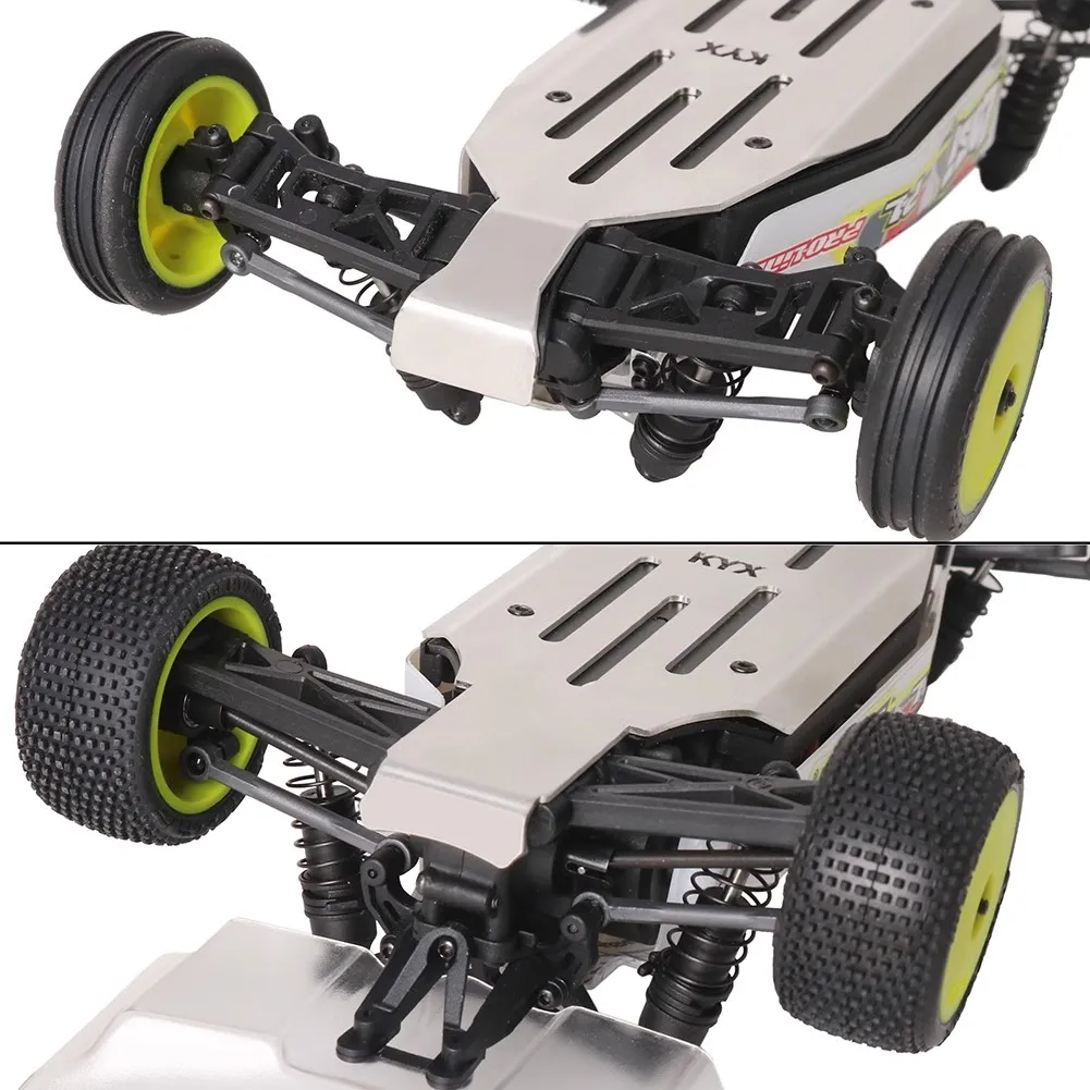 KYX modelo de coche Losi 1/24 Micro-B 2WD BUGGY marco placa protectora inferior de acero inoxidable